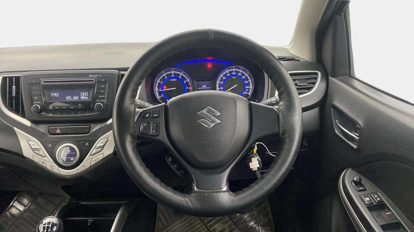 2017 Maruti Baleno DELTA PETROL 1.2, Petrol, Manual, 46,093 km, Steering Wheel Close Up