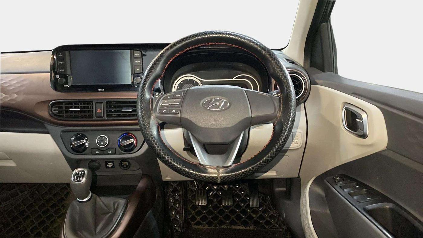 2021 Hyundai AURA SX 1.2, Petrol, Manual, 26,623 km, Steering Wheel Close Up