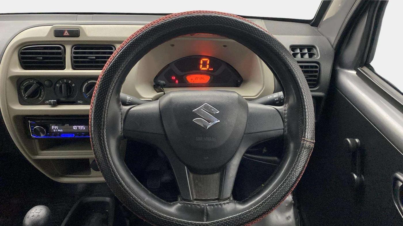 2023 Maruti Eeco 7 STR STD 1.2, Petrol, Manual, 22,147 km, Steering Wheel Close Up