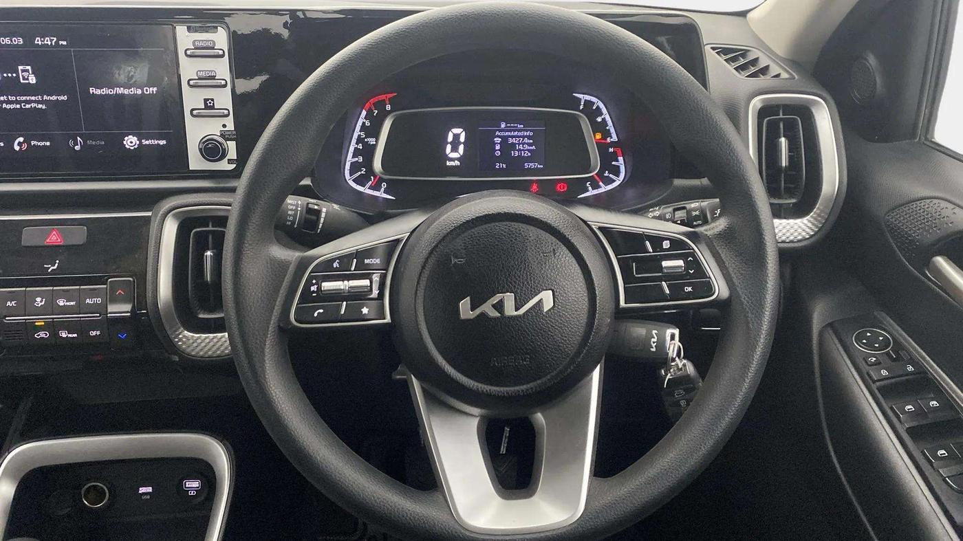 2023 KIA SONET HTK PLUS 1.2, Petrol, Manual, 5,757 km, Steering Wheel Close Up