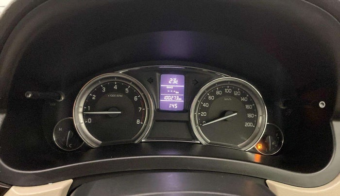 2018 Maruti Ciaz ZETA 1.4  MT PETROL, Petrol, Manual, 1,00,252 km, Odometer Image