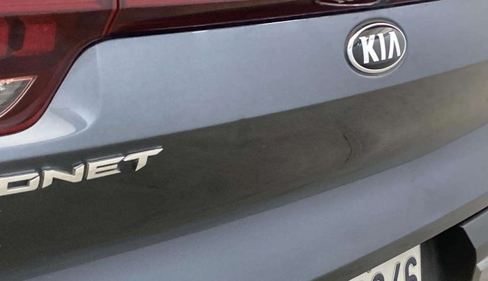 2021 KIA SONET HTX 1.0 IMT, Petrol, Manual, 55,321 km, Dicky (Boot door) - Minor scratches