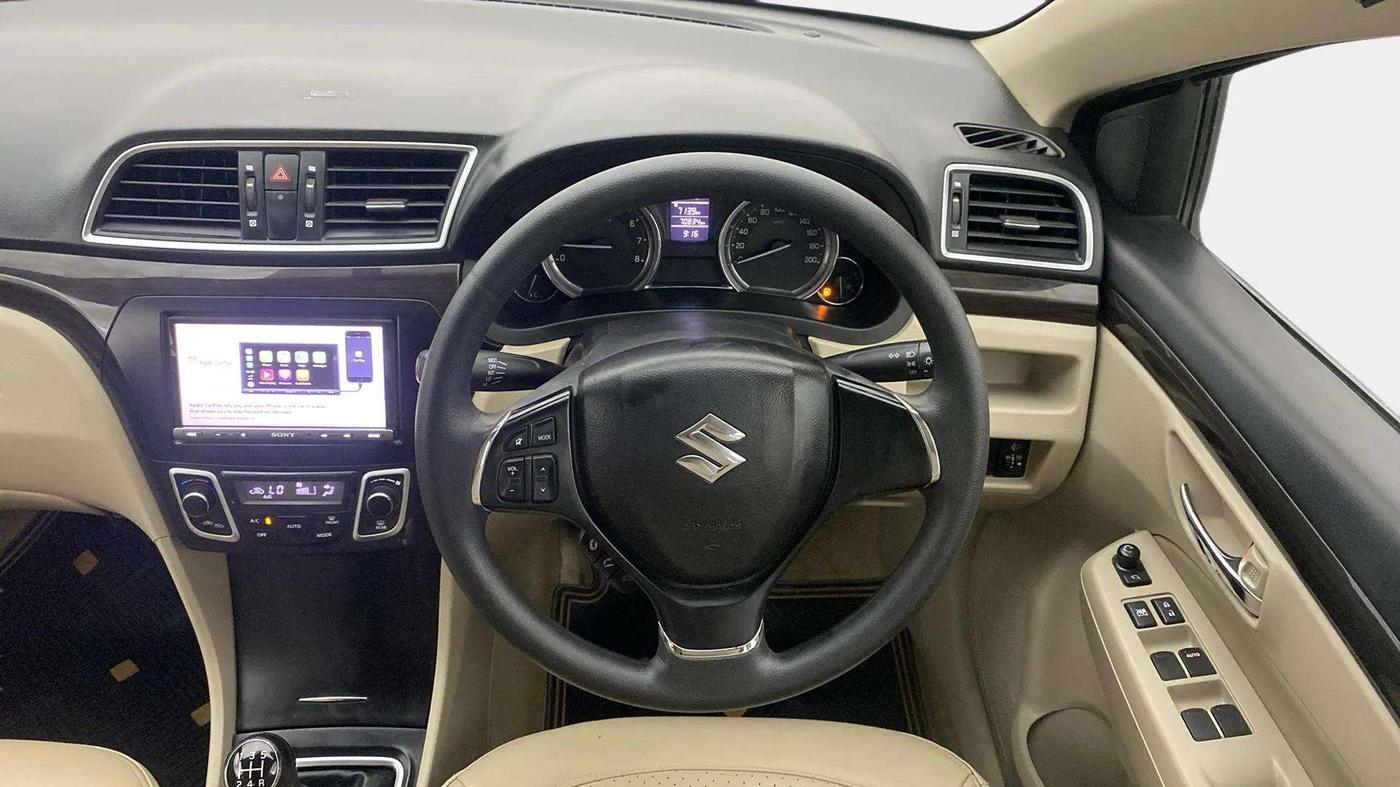 2018 Maruti Ciaz ZETA 1.4  MT PETROL, Petrol, Manual, 70,847 km, Steering Wheel Close Up