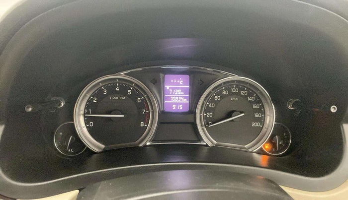 2018 Maruti Ciaz ZETA 1.4  MT PETROL, Petrol, Manual, 70,831 km, Odometer Image