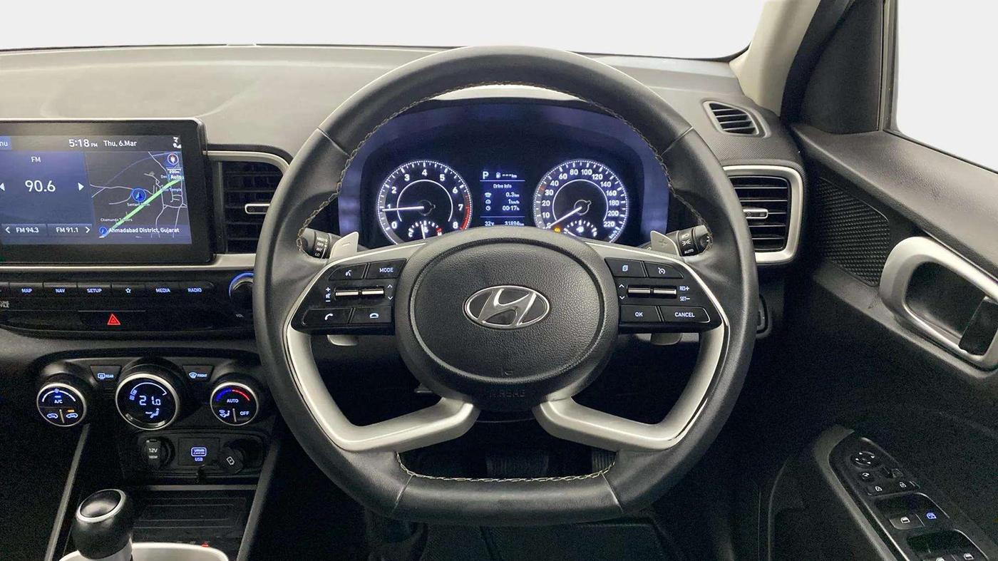 2021 Hyundai VENUE SX PLUS 1.0 TURBO DCT, Petrol, Automatic, 32,118 km, Steering Wheel Close Up