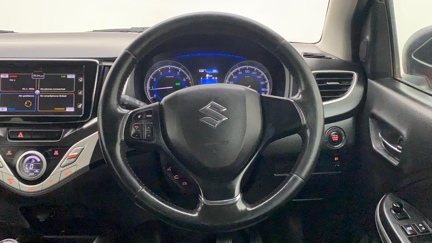 2017 Maruti Baleno ALPHA PETROL 1.2, Petrol, Manual, 54,225 km, Steering Wheel Close Up