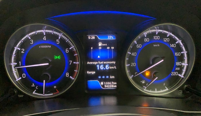 2017 Maruti Baleno ALPHA PETROL 1.2, Petrol, Manual, 54,225 km, Odometer Image