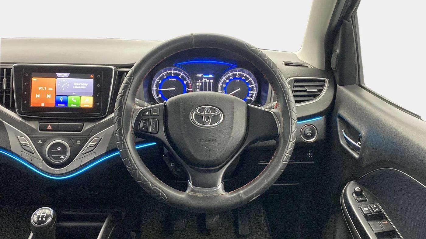 2021 Toyota Glanza G, Petrol, Manual, 42,858 km, Steering Wheel Close Up
