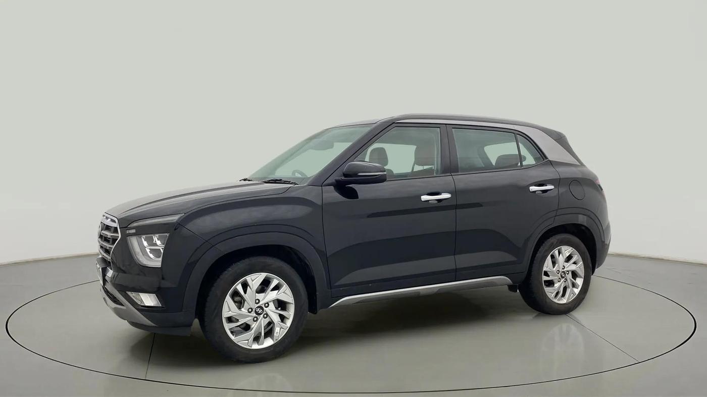 2021 Hyundai Creta SX IVT 1.5 PETROL, Petrol, Automatic, 16,518 km, Left Front Diagonal