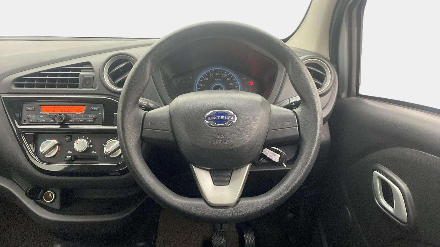 2018 Datsun Redi Go T(O) 1.0 AMT, Petrol, Automatic, 21,830 km, Steering Wheel Close Up