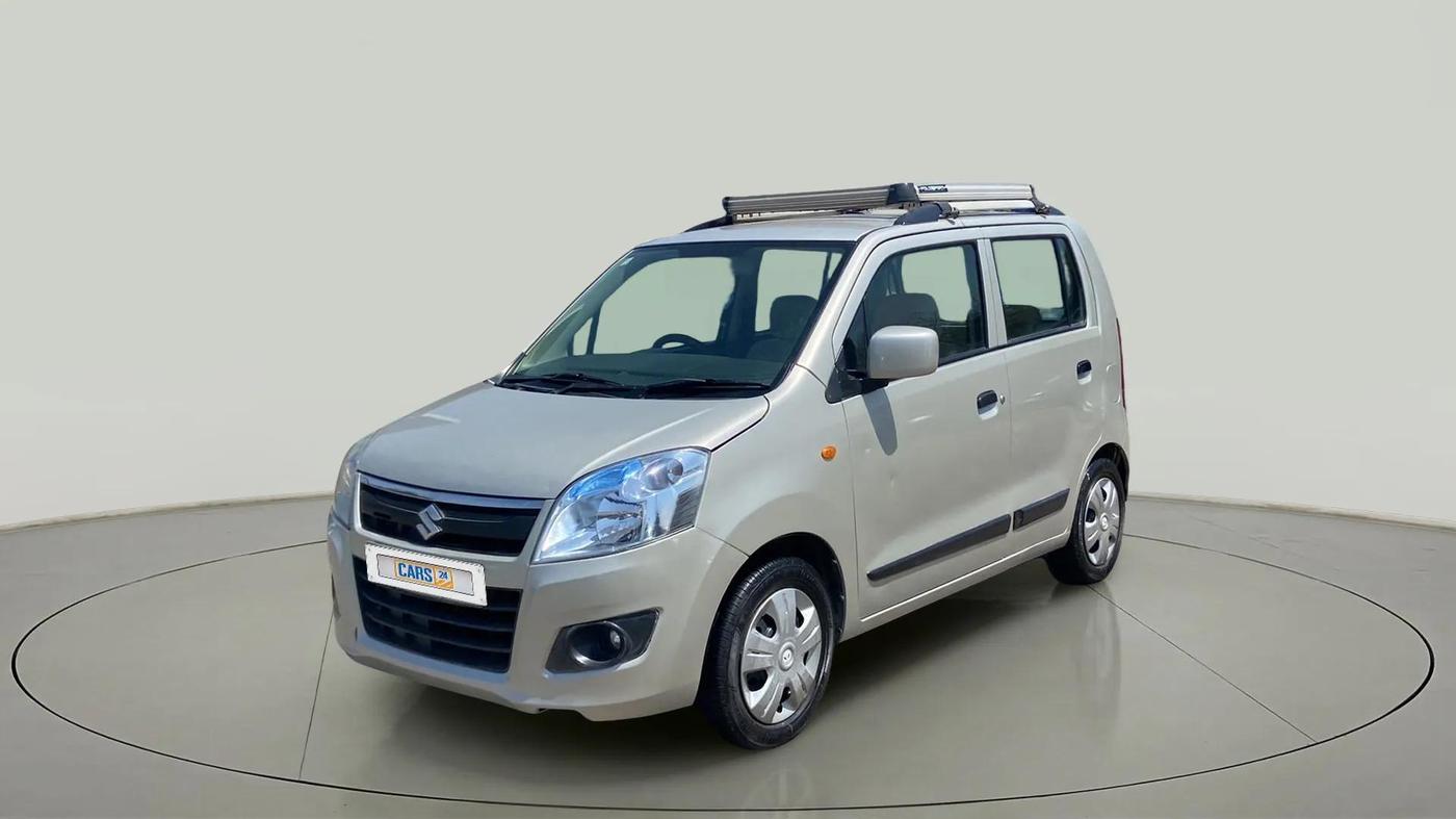 2017 Maruti Wagon R 1.0 VXI, CNG, Manual, 83,901 km, Left Front Diagonal
