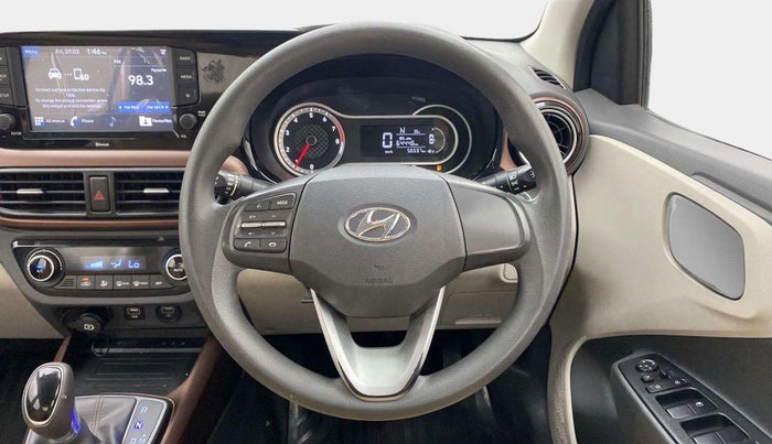 2020 Hyundai AURA SX PLUS 1.2 AMT, Petrol, Automatic, 56,528 km, Steering Wheel Close Up