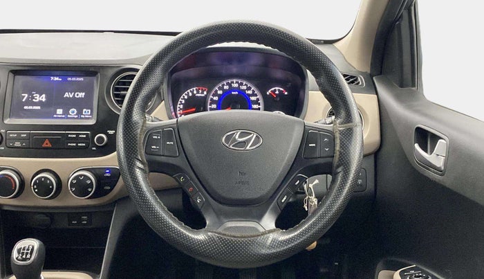 2018 Hyundai Grand i10 SPORTZ 1.2 KAPPA VTVT, Petrol, Manual, 36,209 km, Steering Wheel Close Up