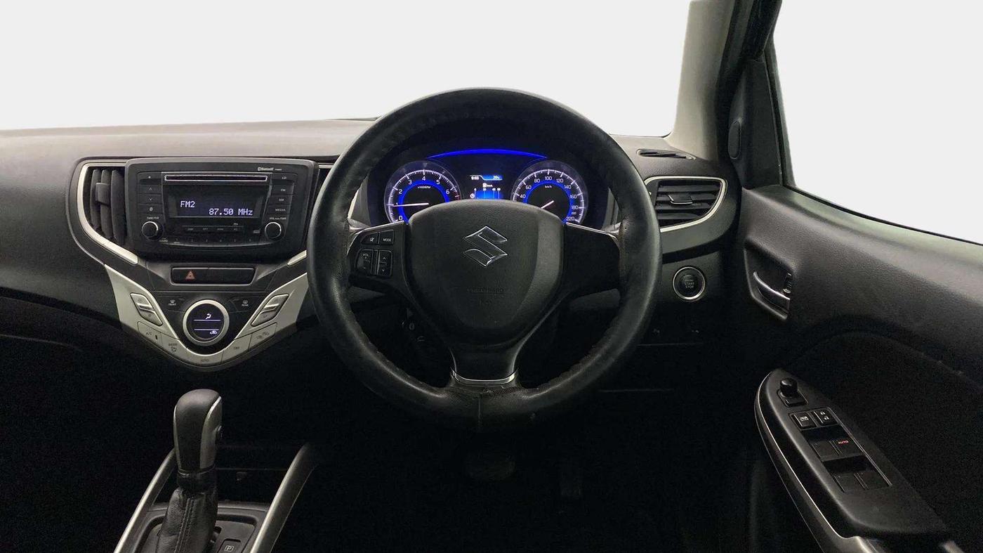 2017 Maruti Baleno ZETA CVT PETROL 1.2, Petrol, Automatic, 54,221 km, Steering Wheel Close Up