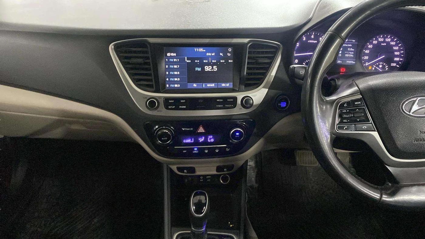 2018 Hyundai Verna 1.6 VTVT SX (O) AT, Petrol, Automatic, 77,121 km, Air Conditioner