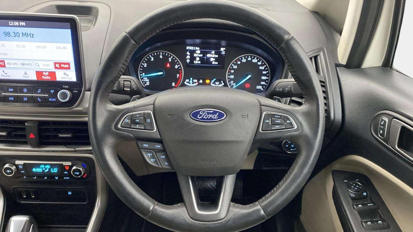 2020 Ford Ecosport TITANIUM 1.5L PETROL AT, Petrol, Automatic, 38,185 km, Steering Wheel Close Up