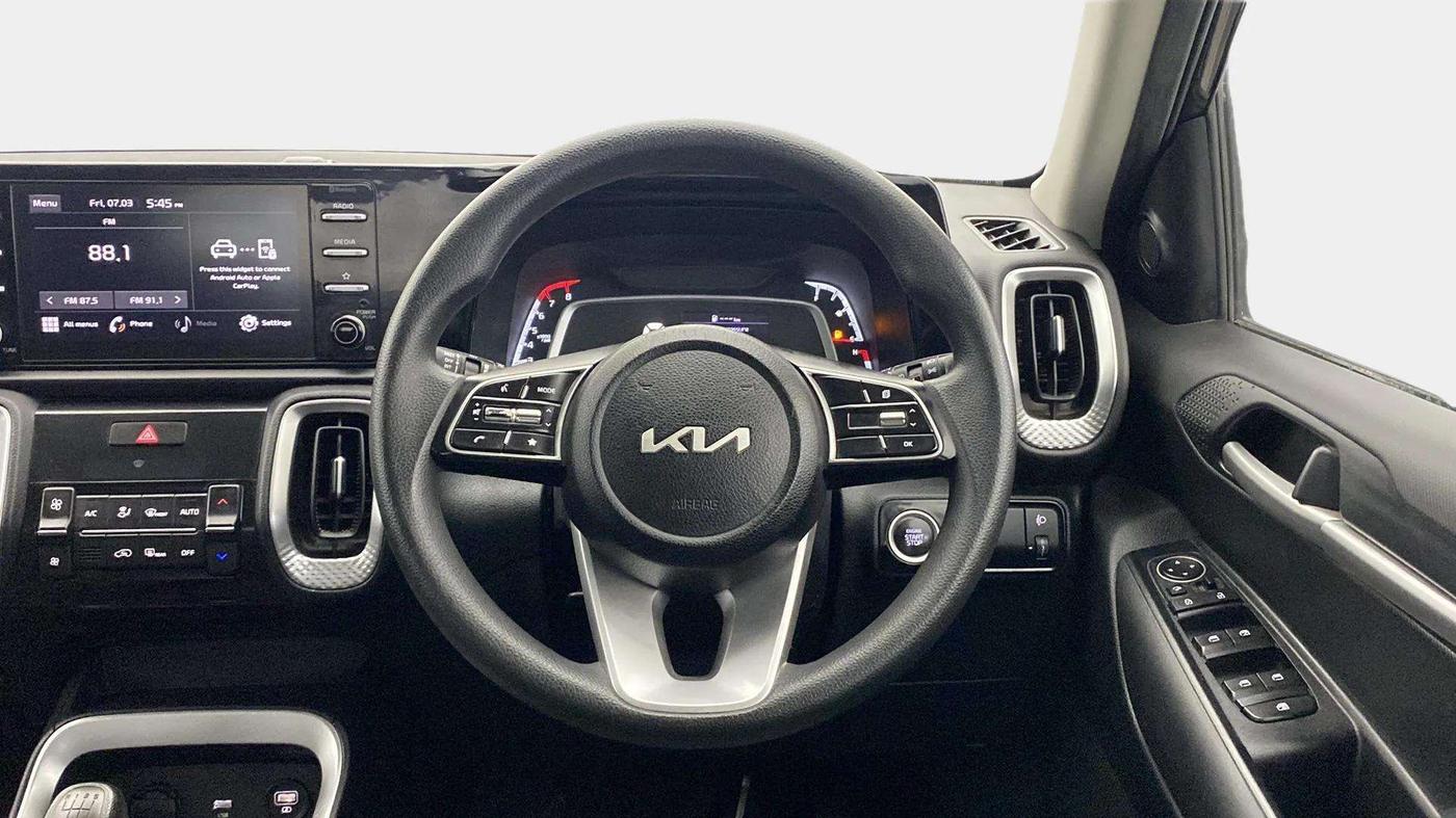 2022 KIA SONET HTK PLUS 1.0 IMT, Petrol, Manual, 33,139 km, Steering Wheel Close Up
