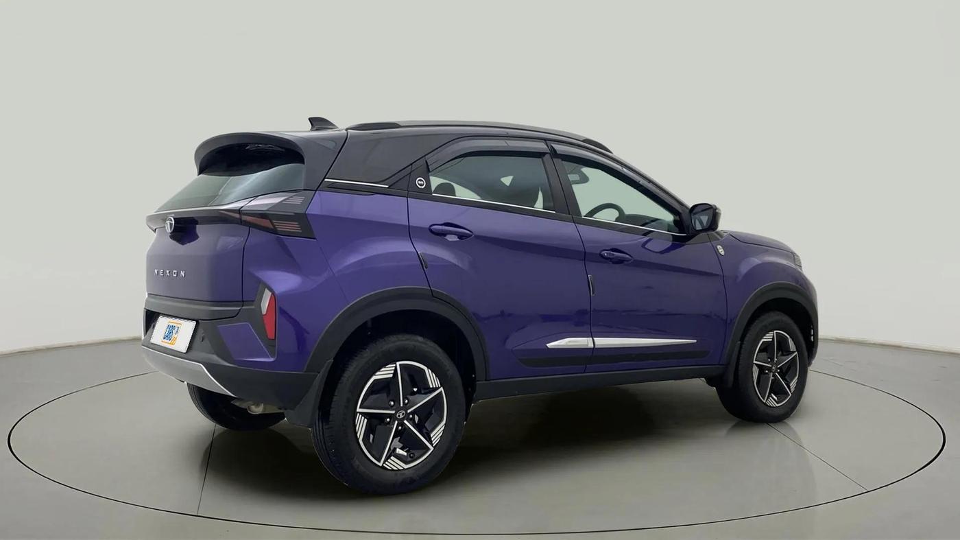 2023 Tata NEXON FEARLESS PURPLE 1.2 REVOTRON 6 MT, Petrol, Manual, 23,115 km, Right Back Diagonal