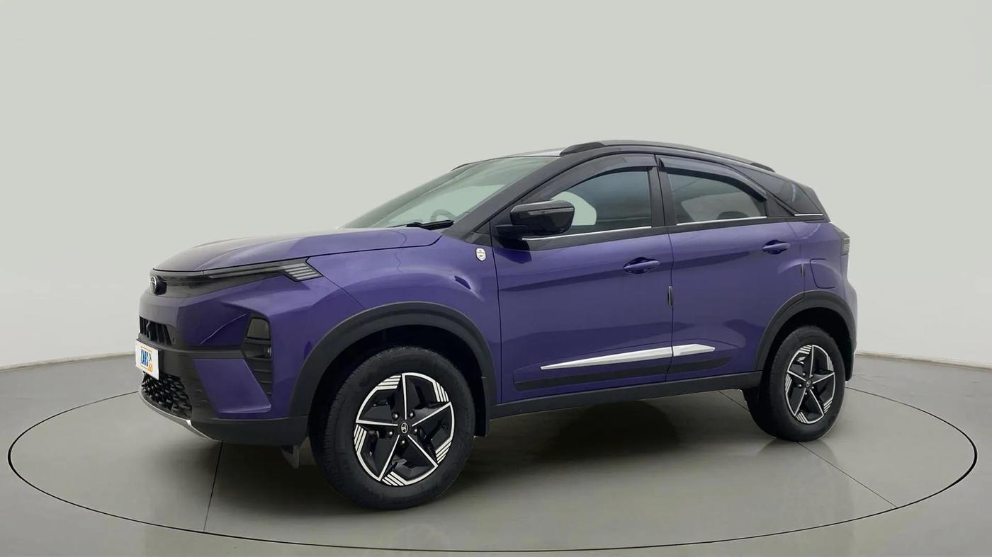 2023 Tata NEXON FEARLESS PURPLE 1.2 REVOTRON 6 MT, Petrol, Manual, 23,115 km, Left Front Diagonal