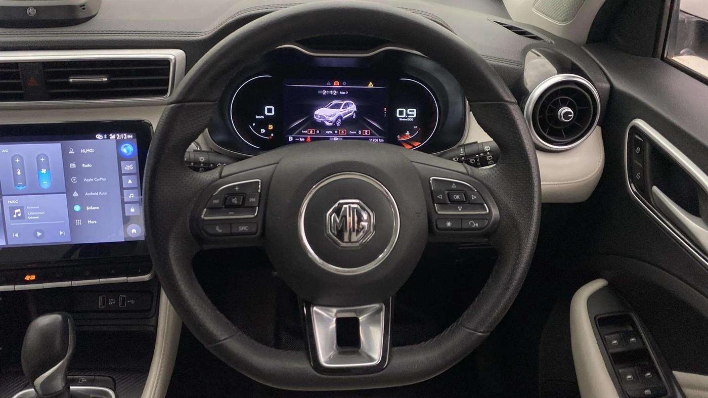 2023 MG ASTOR SAVVY 1.5 CVT, Petrol, Automatic, 11,838 km, Steering Wheel Close Up