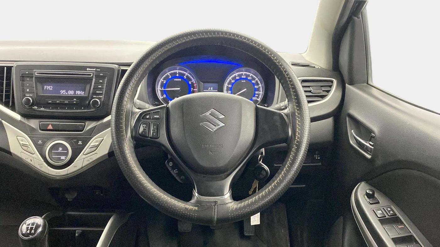 2017 Maruti Baleno DELTA PETROL 1.2, Petrol, Manual, 41,628 km, Steering Wheel Close Up