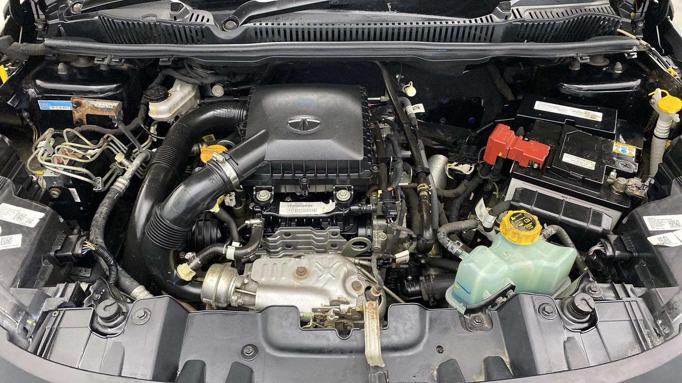 2023 Tata NEXON XZ PLUS PETROL SUNROOF DARK EDITION, Petrol, Manual, 13,627 km, Engine View