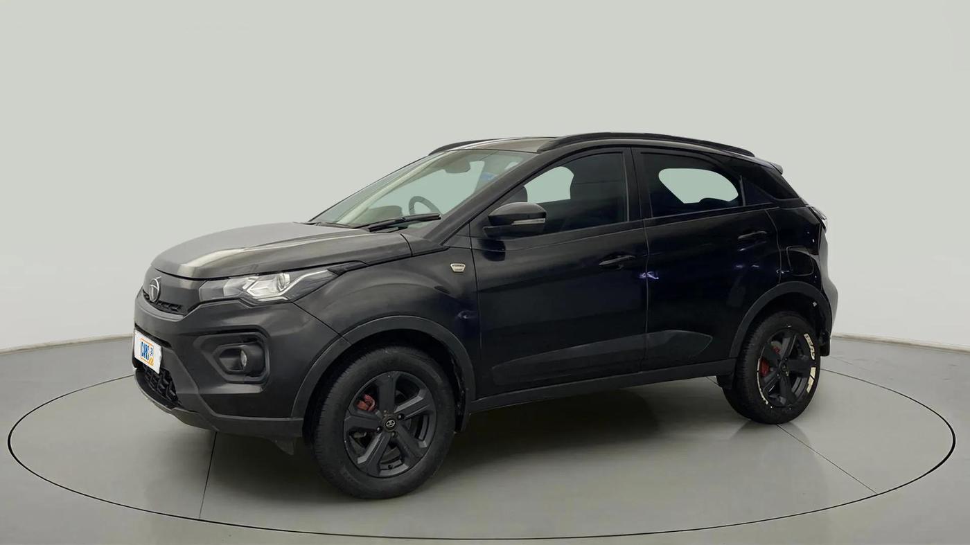 2023 Tata NEXON XZ PLUS PETROL SUNROOF DARK EDITION, Petrol, Manual, 13,627 km, Left Front Diagonal