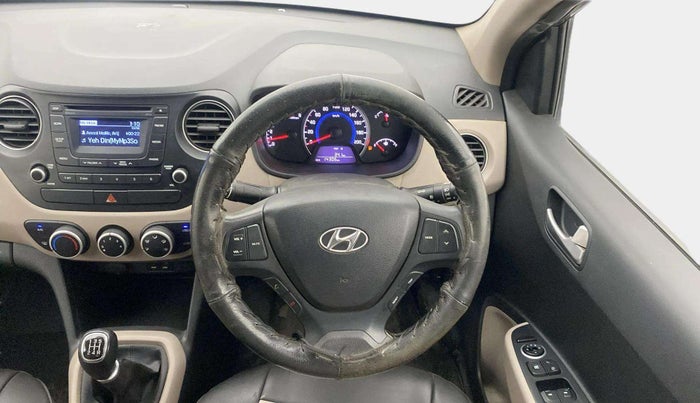 2015 Hyundai Grand i10 SPORTZ 1.2 KAPPA VTVT, Petrol, Manual, 14,277 km, Steering Wheel Close Up