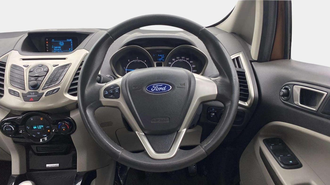 2016 Ford Ecosport TITANIUM 1.5L DIESEL, Diesel, Manual, 92,613 km, Steering Wheel Close Up