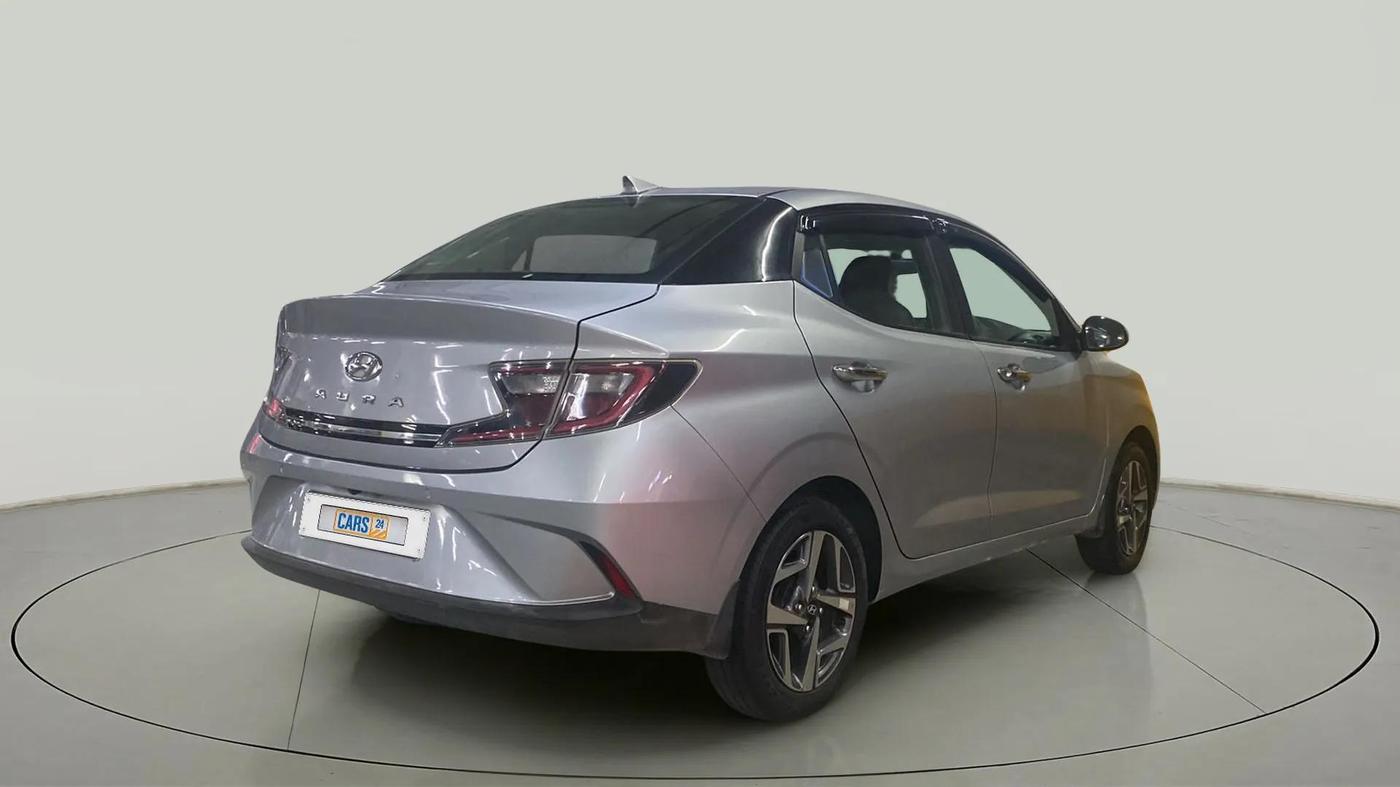 2021 Hyundai AURA SX 1.2, Petrol, Manual, 50,786 km, Right Back Diagonal