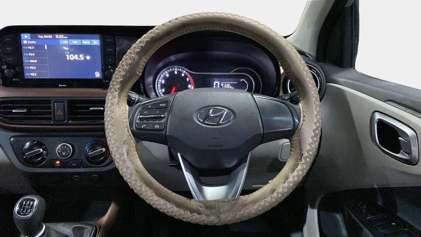 2021 Hyundai AURA SX 1.2, Petrol, Manual, 50,786 km, Steering Wheel Close Up