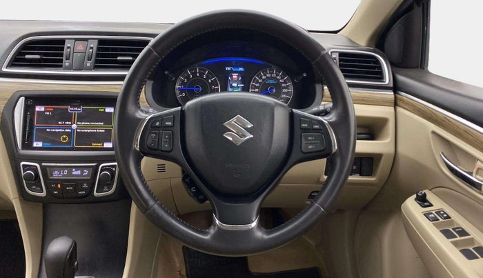 2019 Maruti Ciaz ALPHA  AT 1.5 SHVS PETROL, Petrol, Automatic, 55,494 km, Steering Wheel Close Up