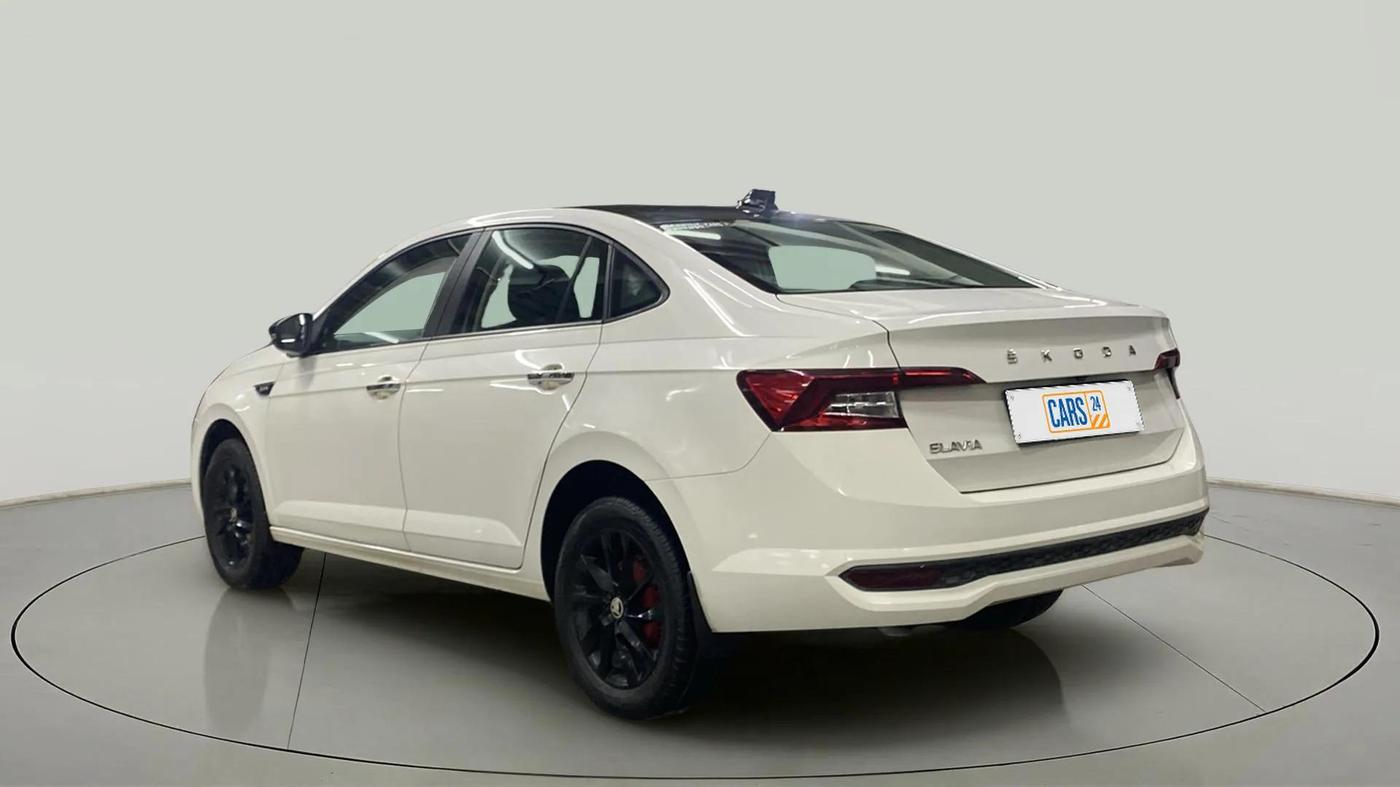2023 Skoda SLAVIA AMBITION 1.0L TSI MT, Petrol, Manual, 27,861 km, Left Back Diagonal