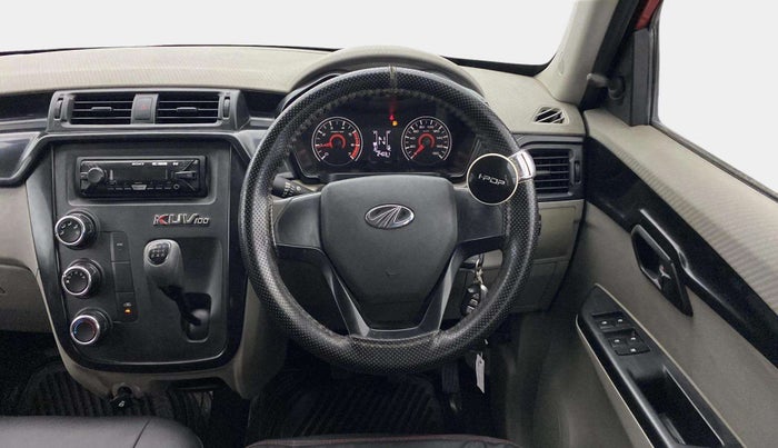 2016 Mahindra Kuv100 K4 6 STR, Petrol, Manual, 24,023 km, Steering Wheel Close Up