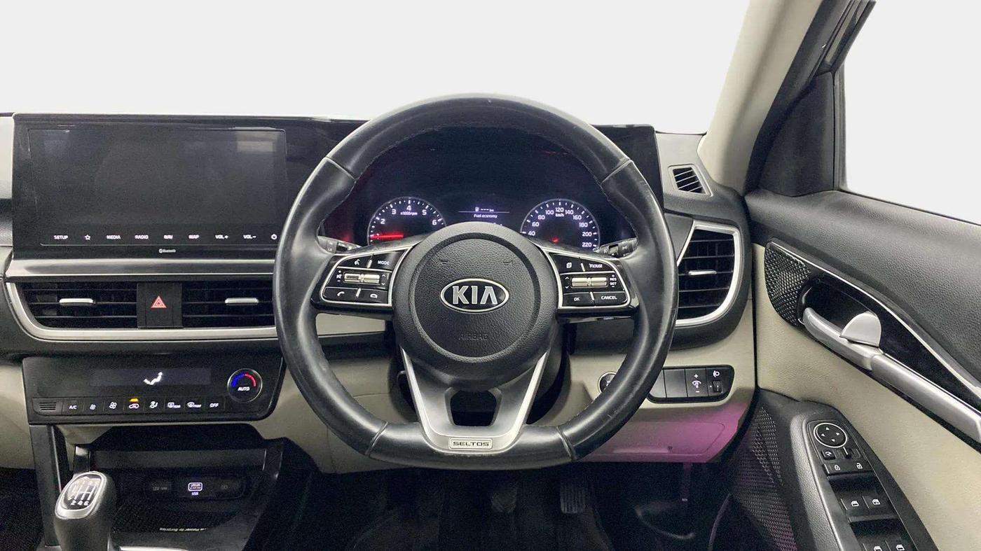2020 KIA SELTOS HTX 1.5 PETROL, Petrol, Manual, 37,086 km, Steering Wheel Close Up