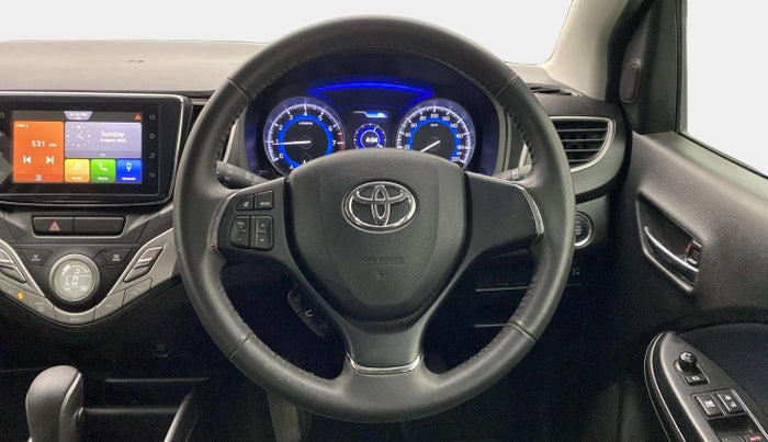 2021 Toyota Glanza V CVT, Petrol, Automatic, 22,078 km, Steering Wheel Close Up