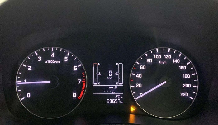 2018 Hyundai Creta SX 1.6 PETROL, Petrol, Manual, 59,631 km, Odometer Image