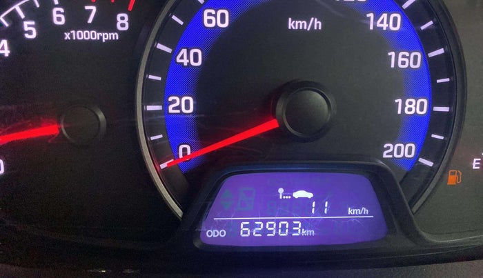 2015 Hyundai Xcent SX 1.2 (O), Petrol, Manual, 62,879 km, Odometer Image