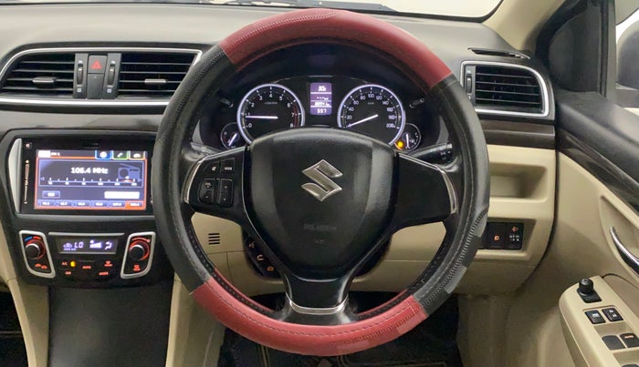 2017 Maruti Ciaz ALPHA 1.4 PETROL, Petrol, Manual, 89,068 km, Steering Wheel Close Up