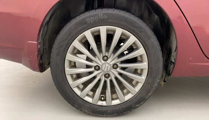 2017 Maruti Ciaz ALPHA 1.4 PETROL, Petrol, Manual, 89,068 km, Right Rear Wheel