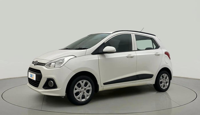 2015 Hyundai Grand i10 SPORTZ 1.2 KAPPA VTVT, Petrol, Manual, 15,719 km, Left Front Diagonal