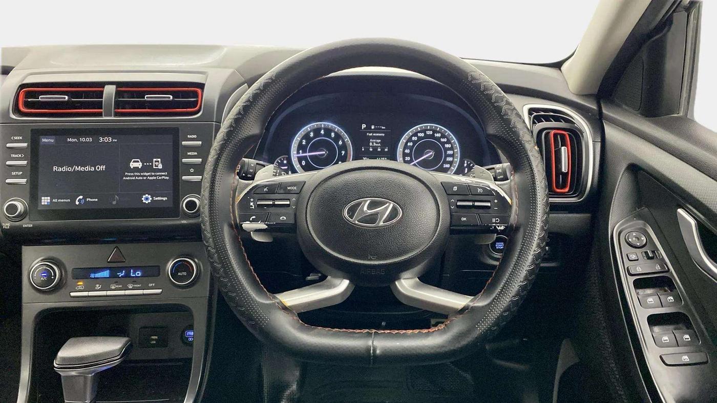 2022 Hyundai Creta S PLUS 1.4 TURBO DCT, Petrol, Automatic, 66,686 km, Steering Wheel Close Up