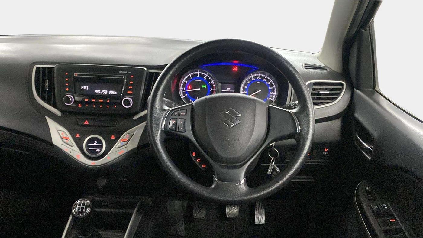 2016 Maruti Baleno DELTA PETROL 1.2, Petrol, Manual, 27,560 km, Steering Wheel Close Up