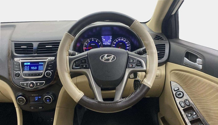 2015 Hyundai Verna FLUIDIC 4S 1.6 VTVT S(O), Petrol, Manual, 61,070 km, Steering Wheel Close Up