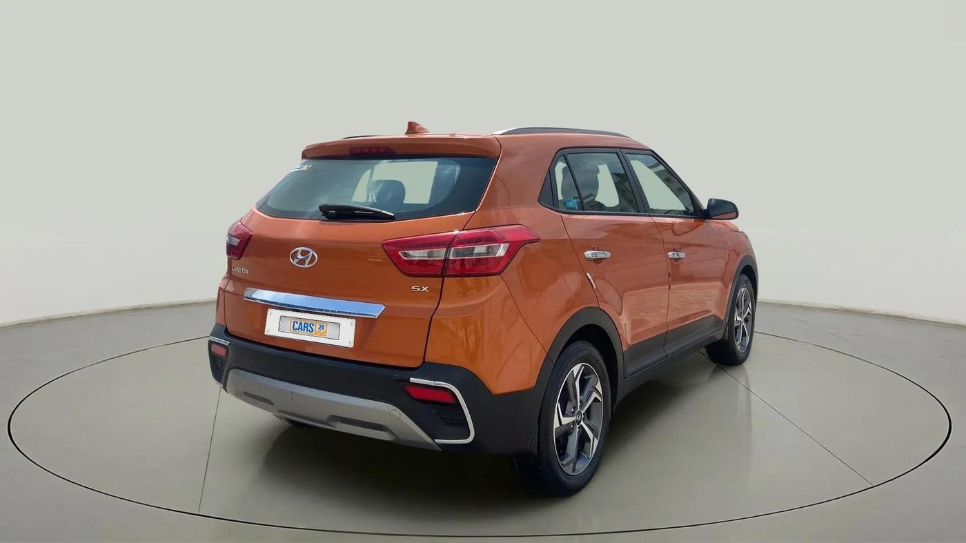 2019 Hyundai Creta SX AT 1.6 PETROL, Petrol, Automatic, 25,712 km, Right Back Diagonal
