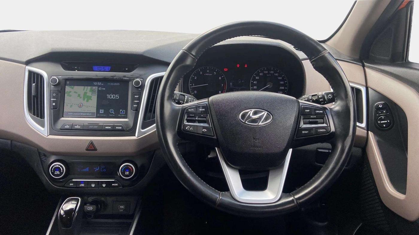 2019 Hyundai Creta SX AT 1.6 PETROL, Petrol, Automatic, 25,712 km, Steering Wheel Close Up