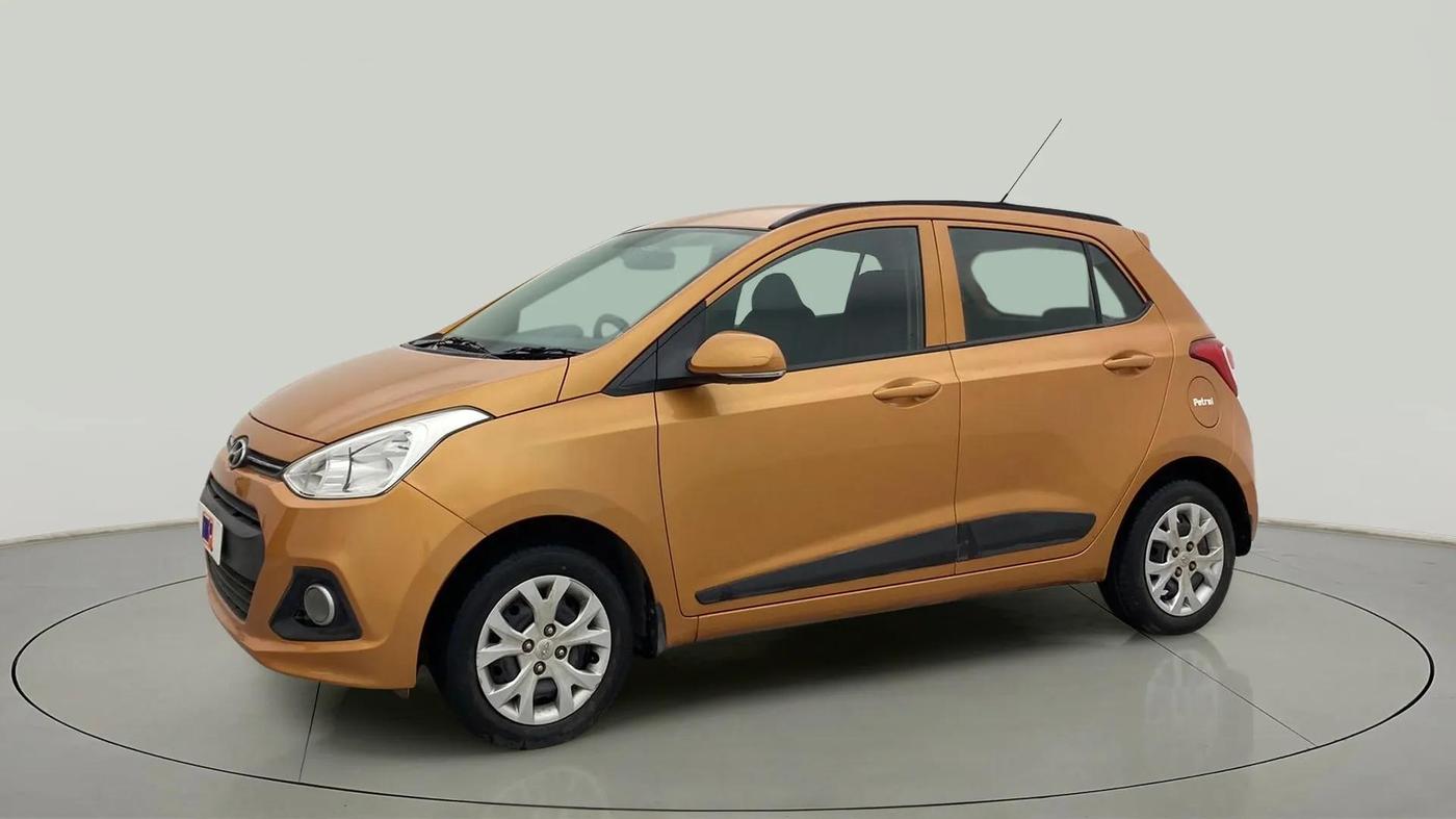 2016 Hyundai Grand i10 SPORTZ 1.2 KAPPA VTVT, Petrol, Manual, 52,599 km, Left Front Diagonal