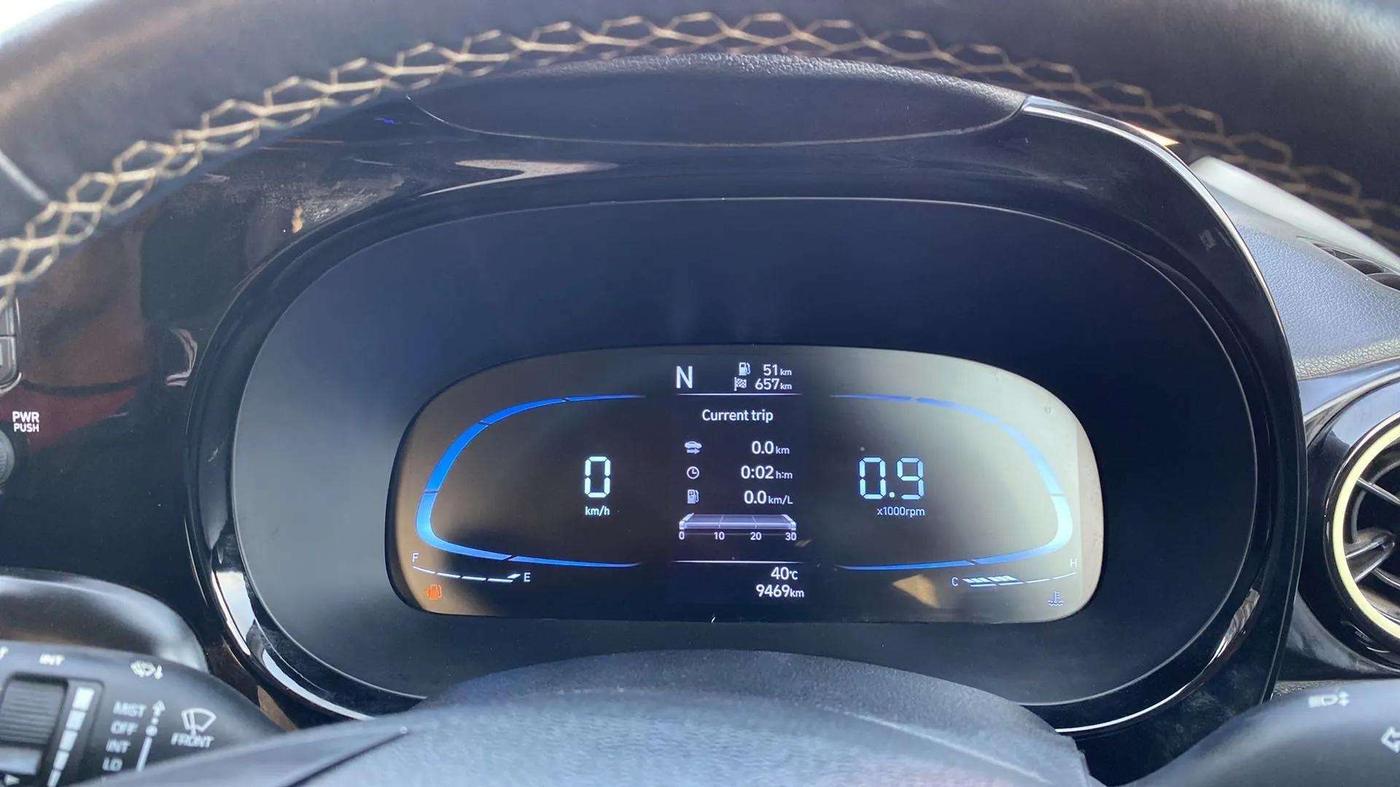 2023 Hyundai EXTER SX(O) CONNECT 1.2 AMT, Petrol, Automatic, 9,510 km, Odometer Image