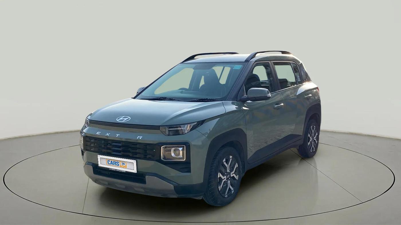 2023 Hyundai EXTER SX(O) CONNECT 1.2 AMT, Petrol, Automatic, 9,510 km, Left Front Diagonal