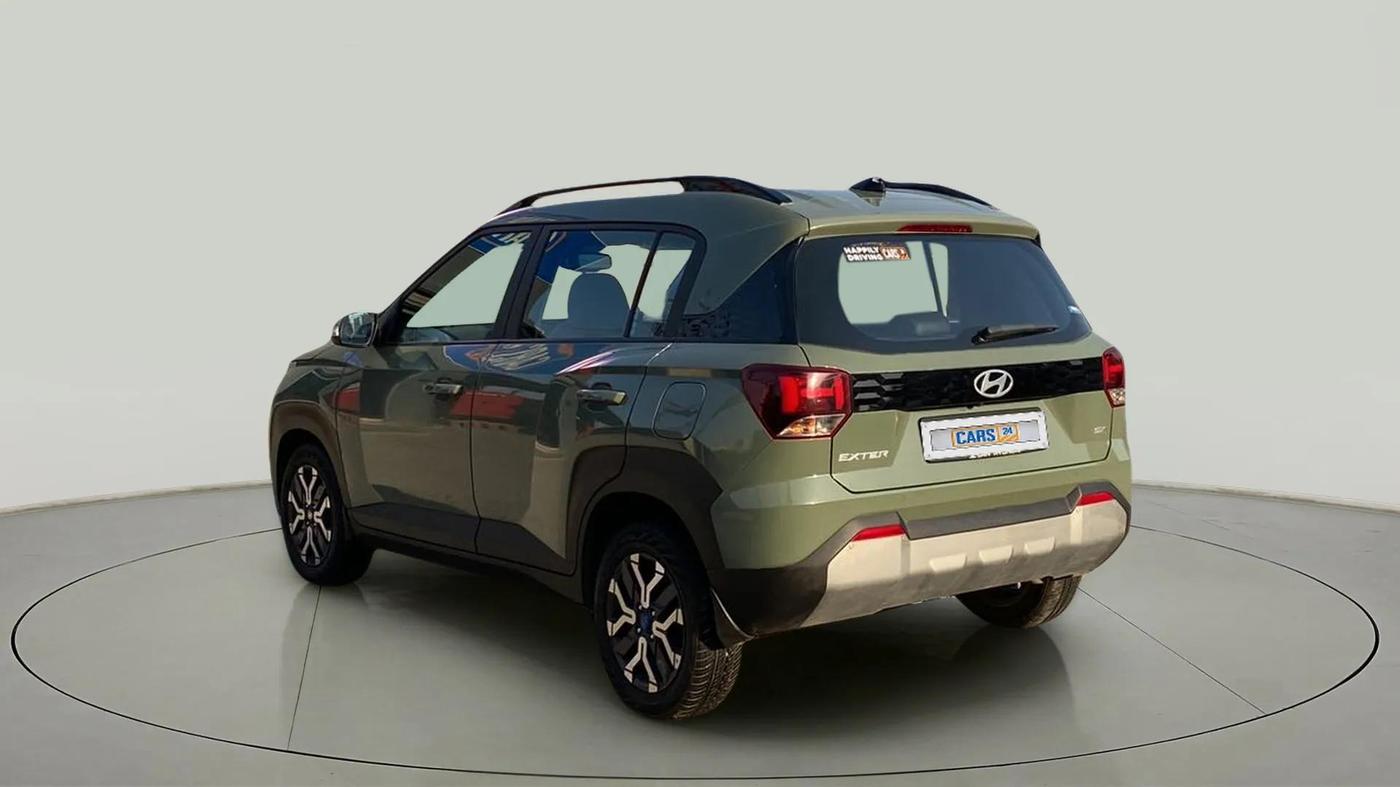 2023 Hyundai EXTER SX(O) CONNECT 1.2 AMT, Petrol, Automatic, 9,510 km, Left Back Diagonal
